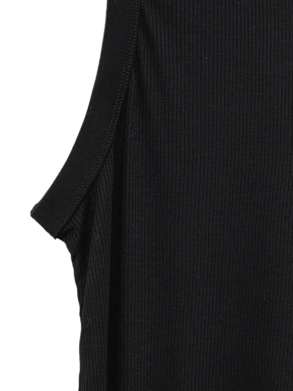 JW Anderson Doorzichtige geribbelde tanktop Zwart