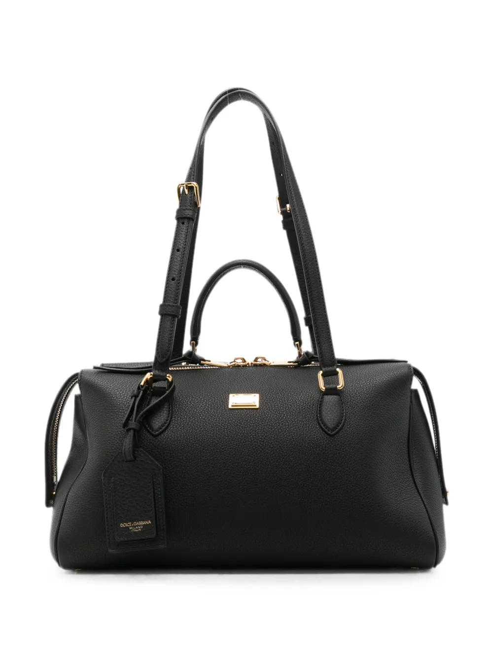 Dolce & Gabbana logo-plaque tote bag - Nero