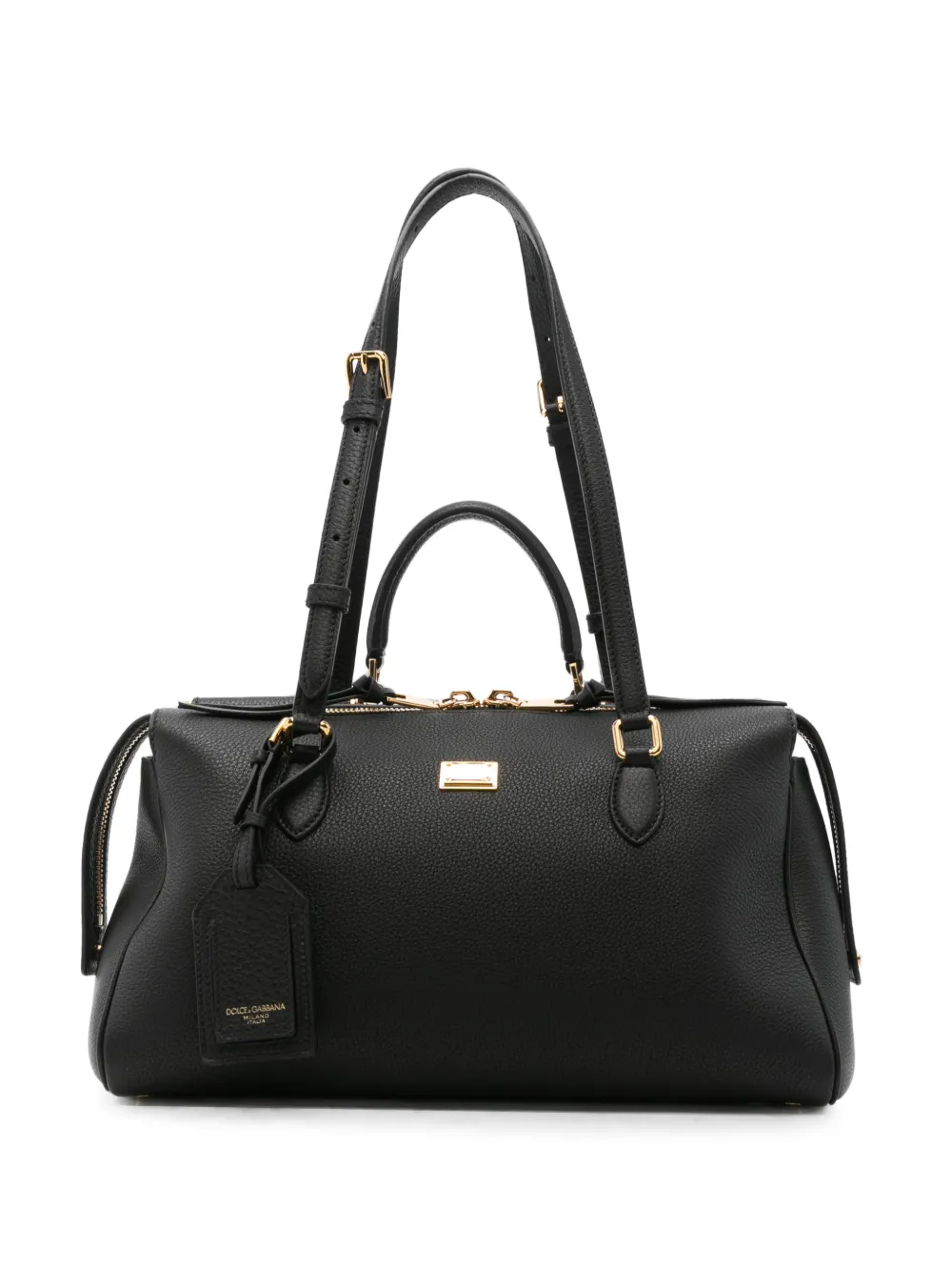 Dolce & Gabbana logo-plaque tote bag - Nero