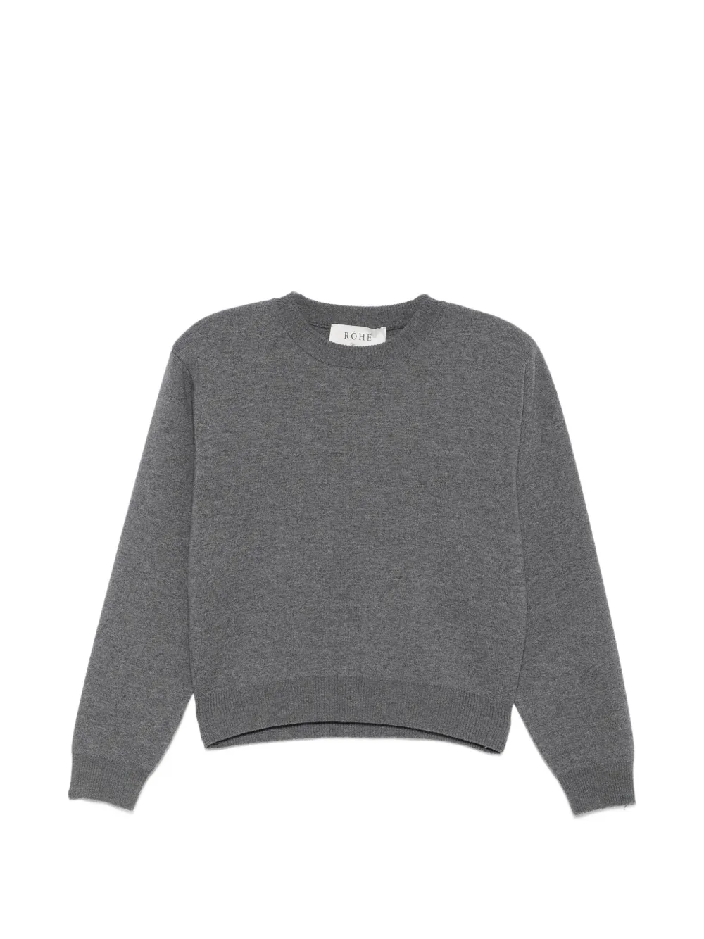 Róhe ribbed-trim sweater - Grigio
