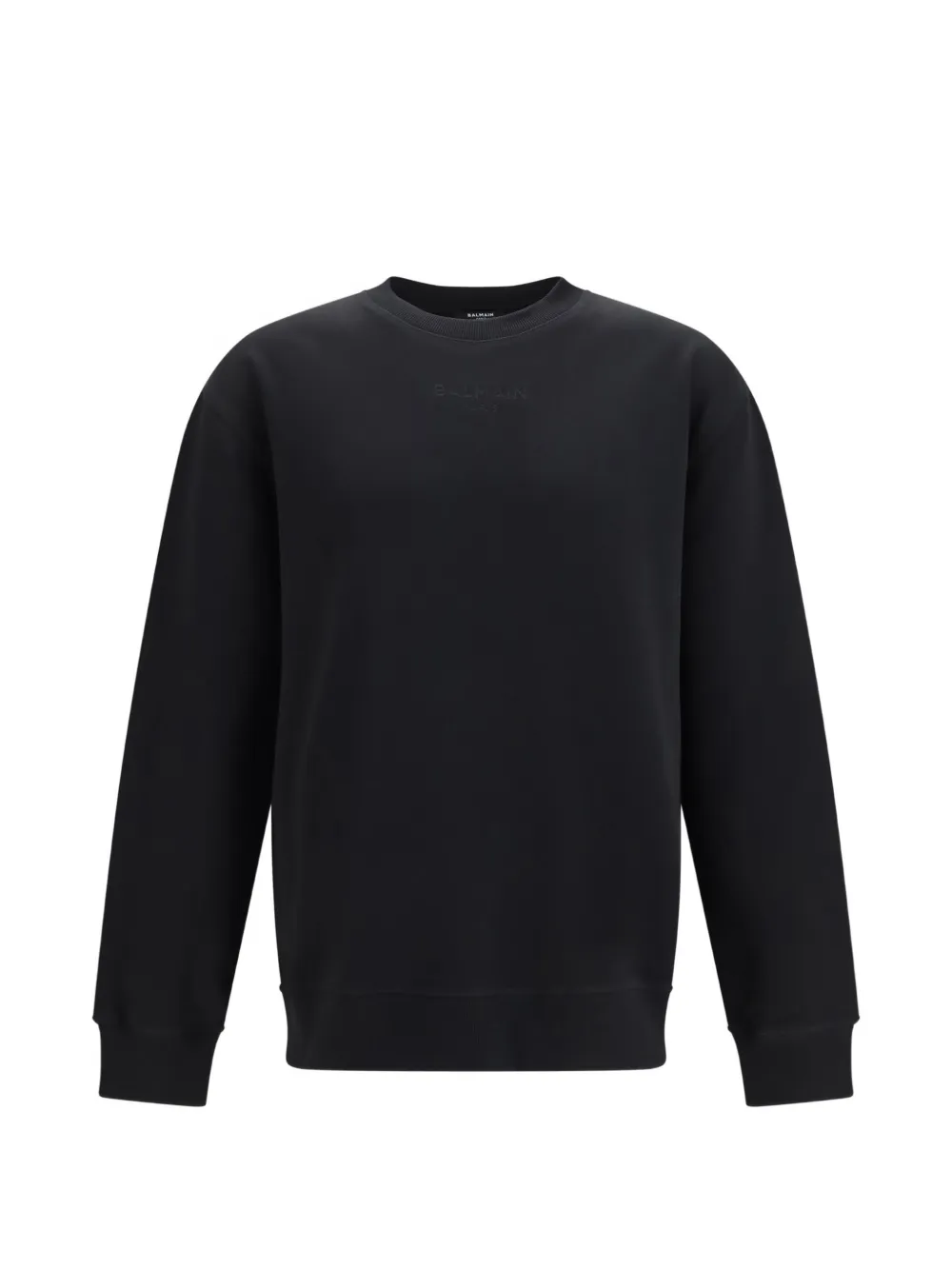 Balmain logo-embroidered sweatshirt - Nero