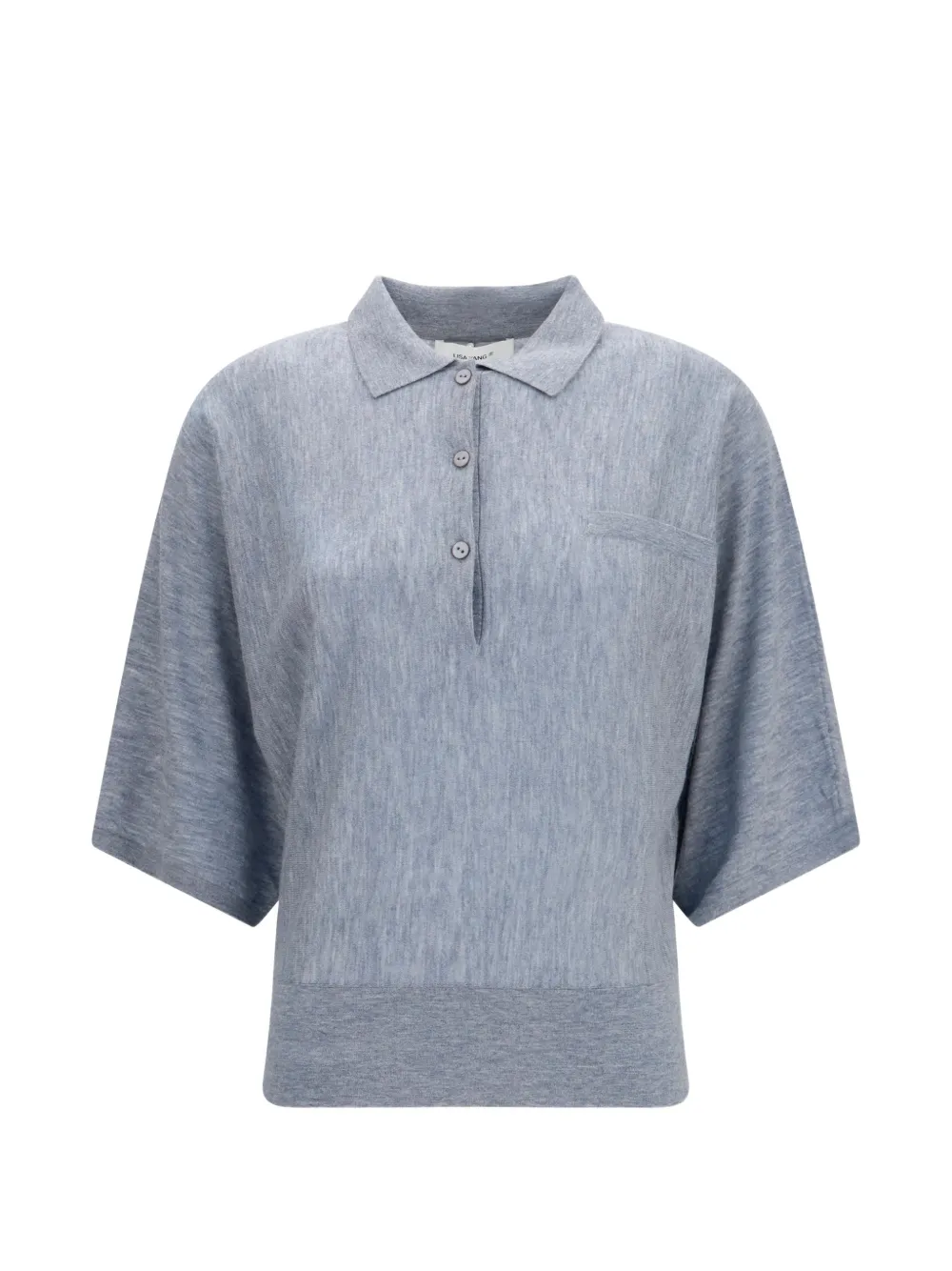 Lisa Yang Norie polo-collar sweater - Blu