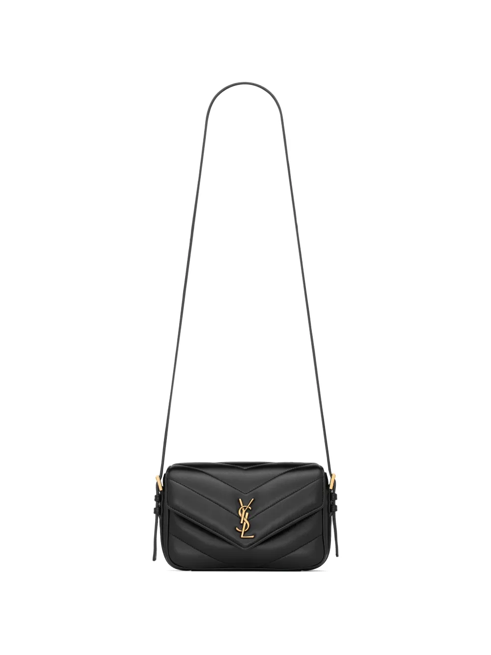 Saint Laurent Borsa a spalla Loulou Toy mini trapuntata - Nero