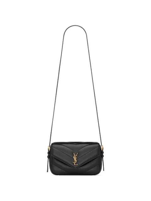 Saint Laurent Loulou toy crossbody bag in matelassé lambskin