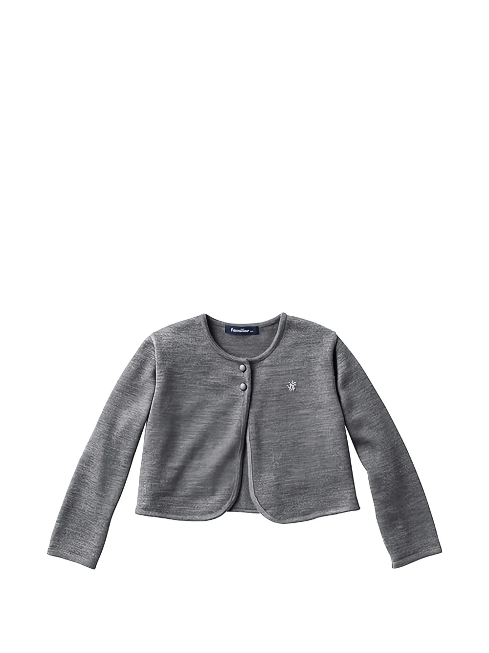 familiar button-up cardigan - Grigio
