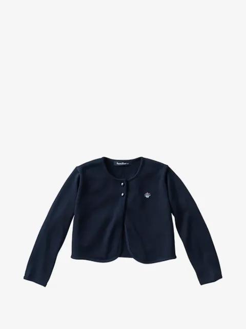 familiar button-fastening cardigan