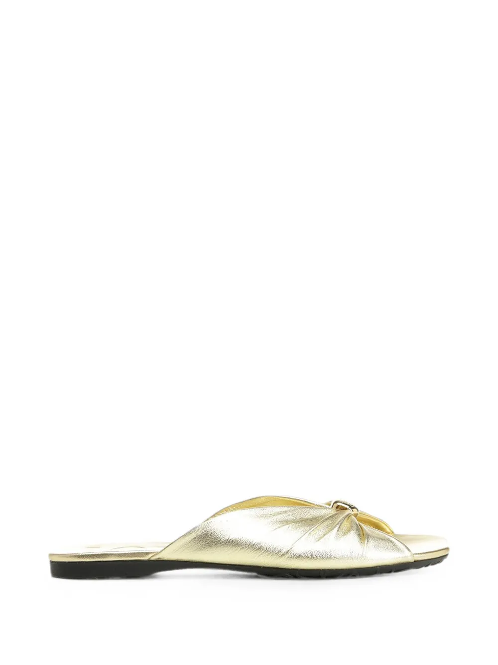 LOEWE Pebble Anagram-engraved mules Goud
