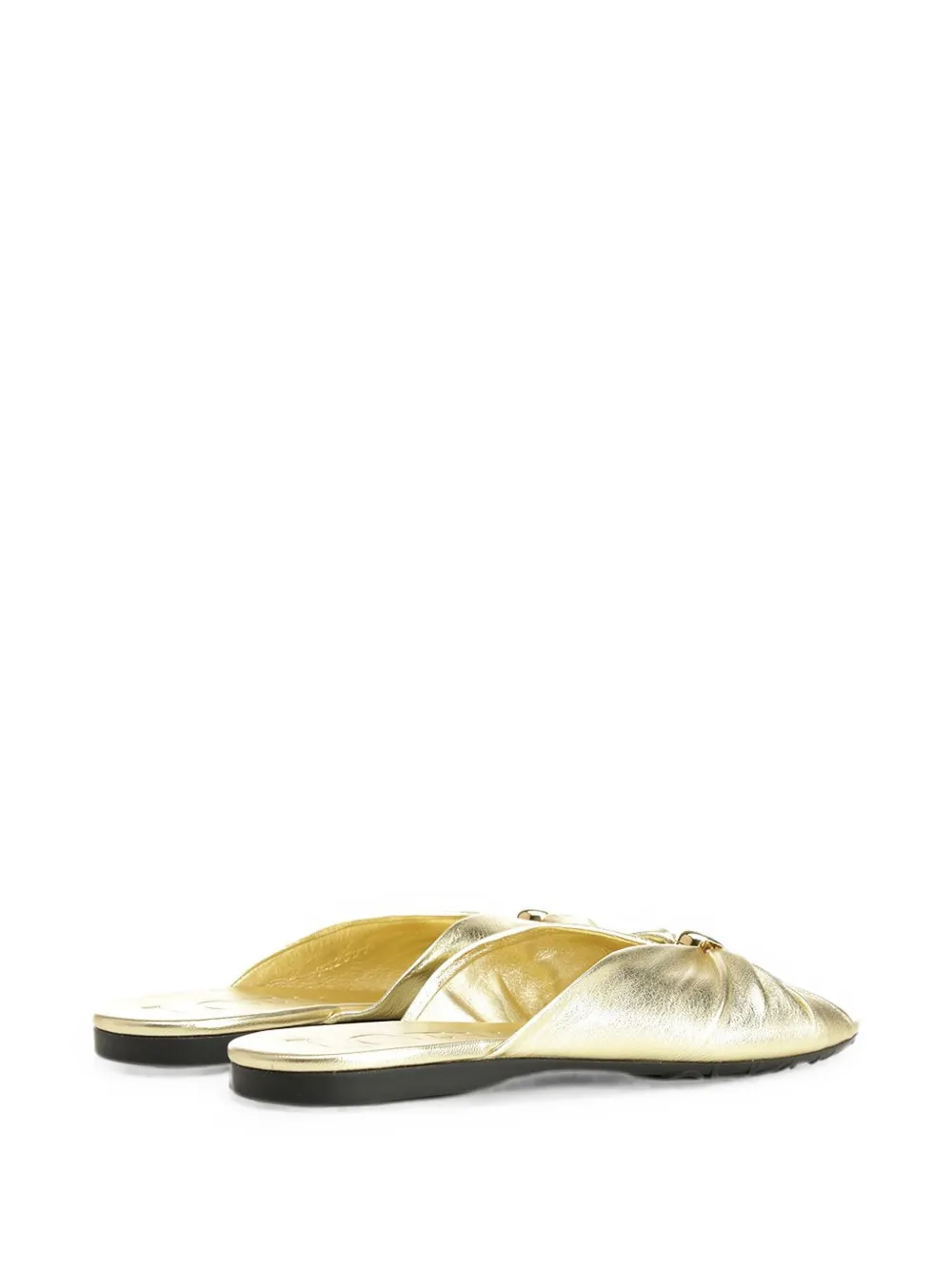 LOEWE Pebble Anagram-engraved mules Goud