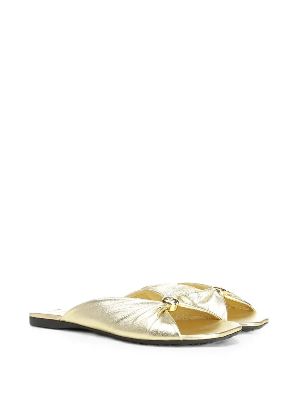 LOEWE Pebble Anagram-engraved mules Goud