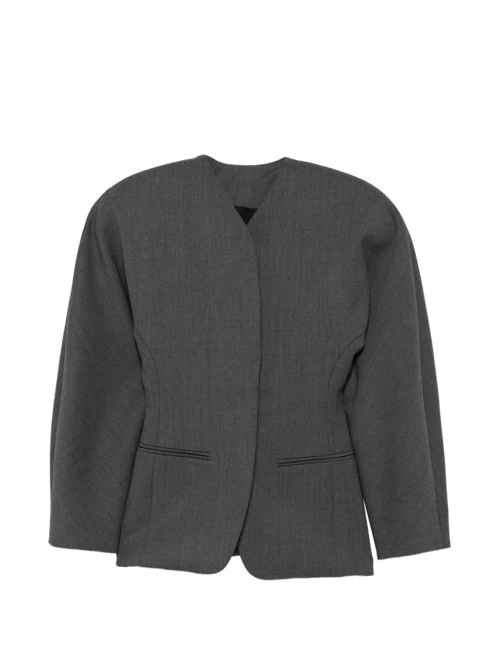 Jacquemus V-neck cocoon-sleeve jacket