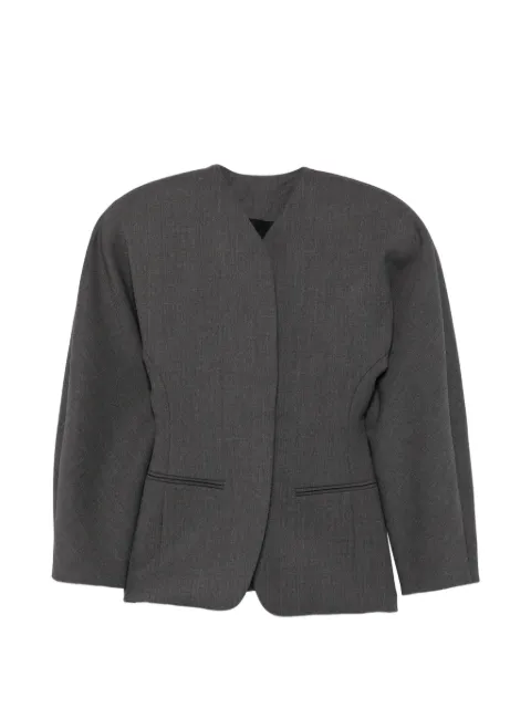 Jacquemus V-neck cocoon-sleeve jacket