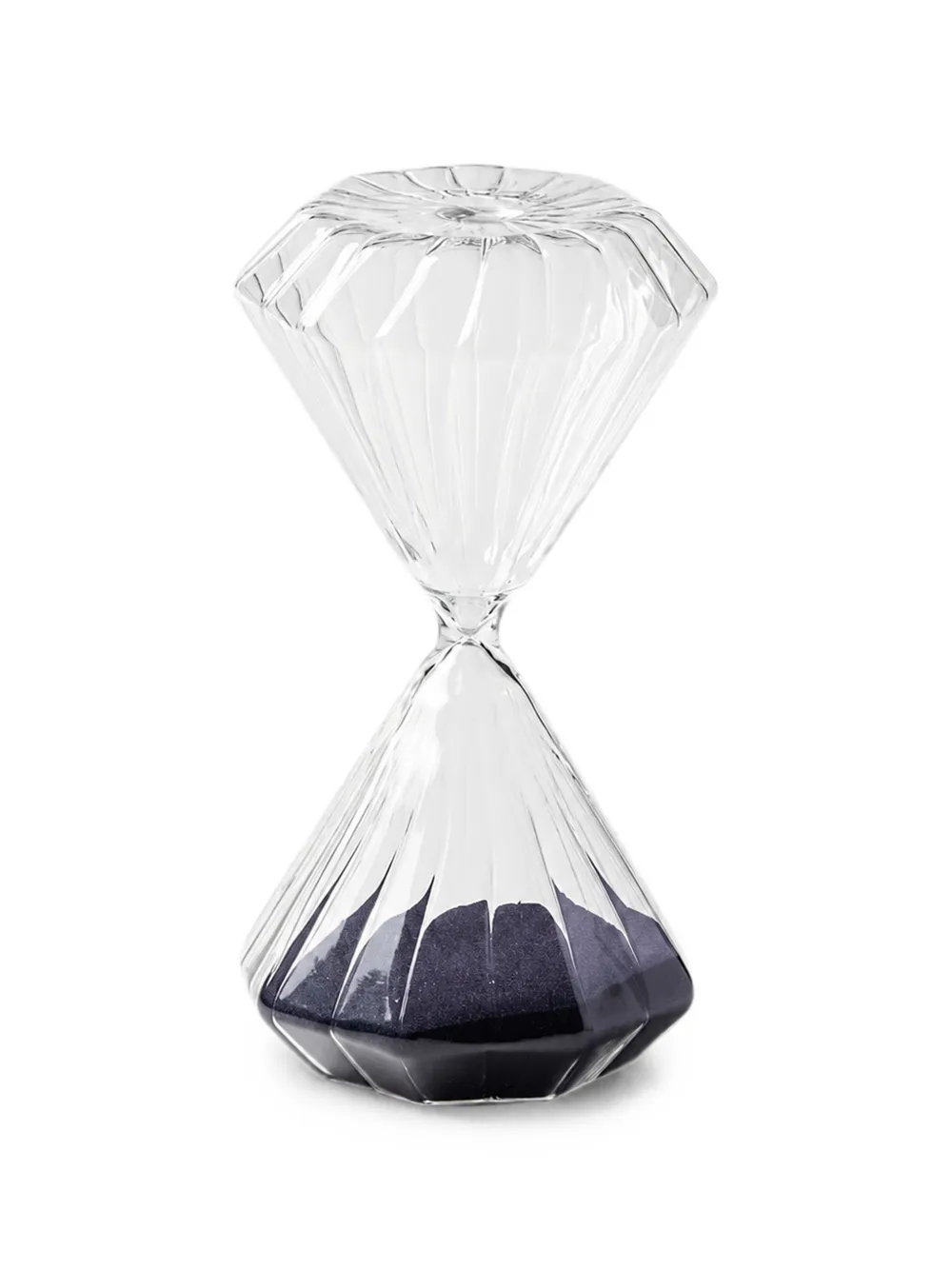 Bitossi Home ribbed glass hourglass - Bianco