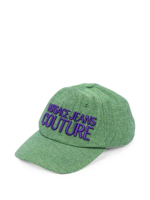 Versace Jeans Couture logo-embroidered denim baseball cap