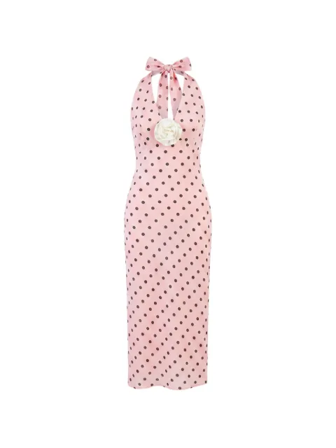 Sleeper Vestido midi Jardin frente única com poás