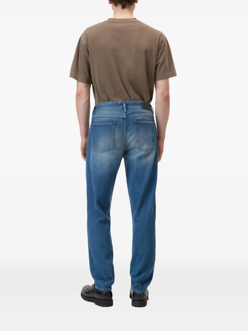 Closed Jeans met toelopende pijpen Blauw
