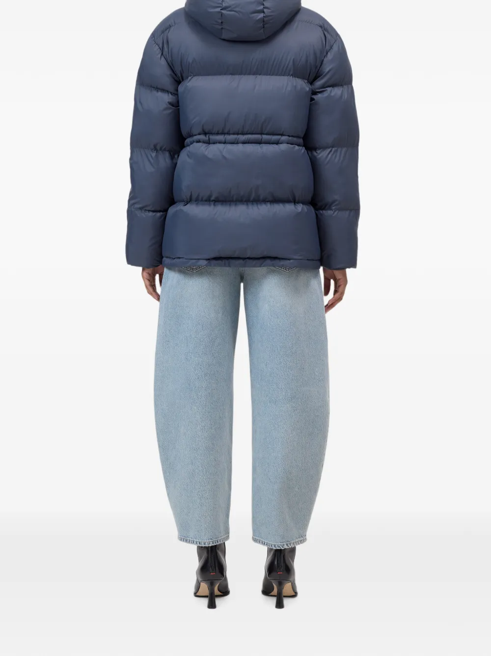 Closed Gewatteerd jack met capuchon Blauw