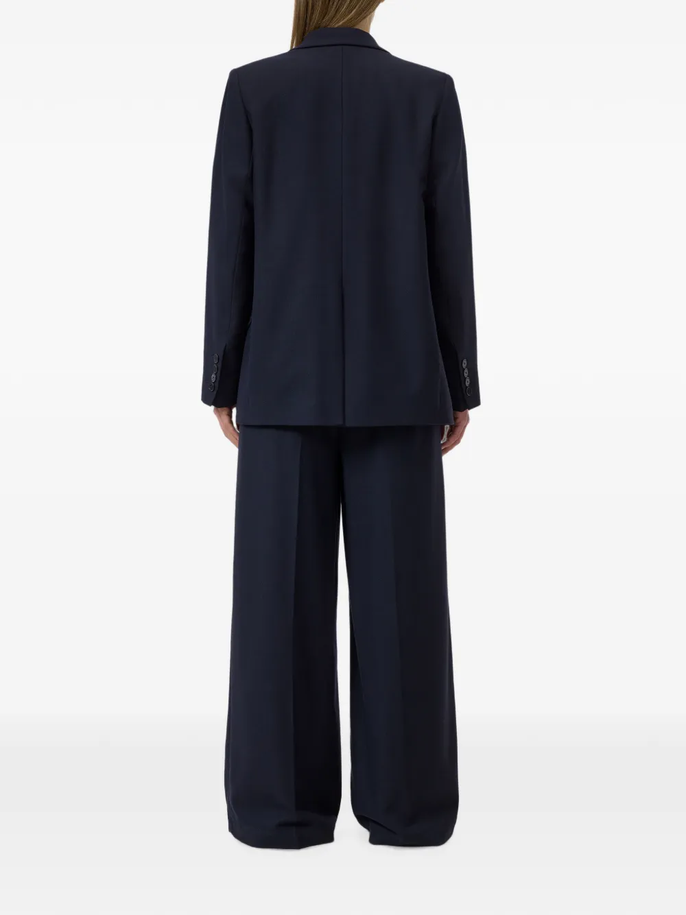 Closed Blazer met dubbele rij knopen Blauw