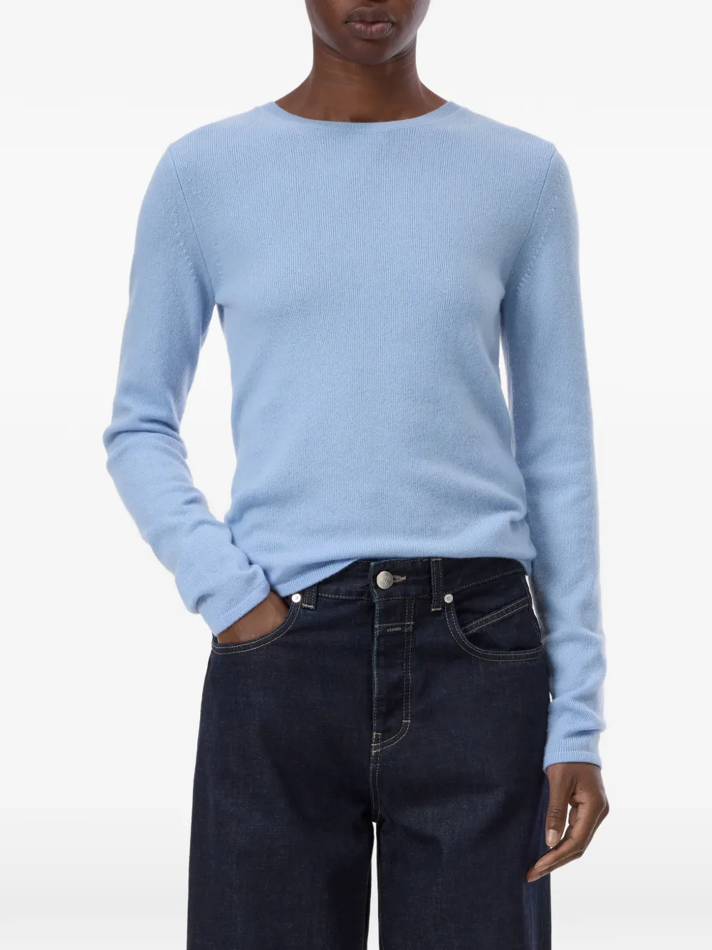 Closed Trui met hoge hals Blauw