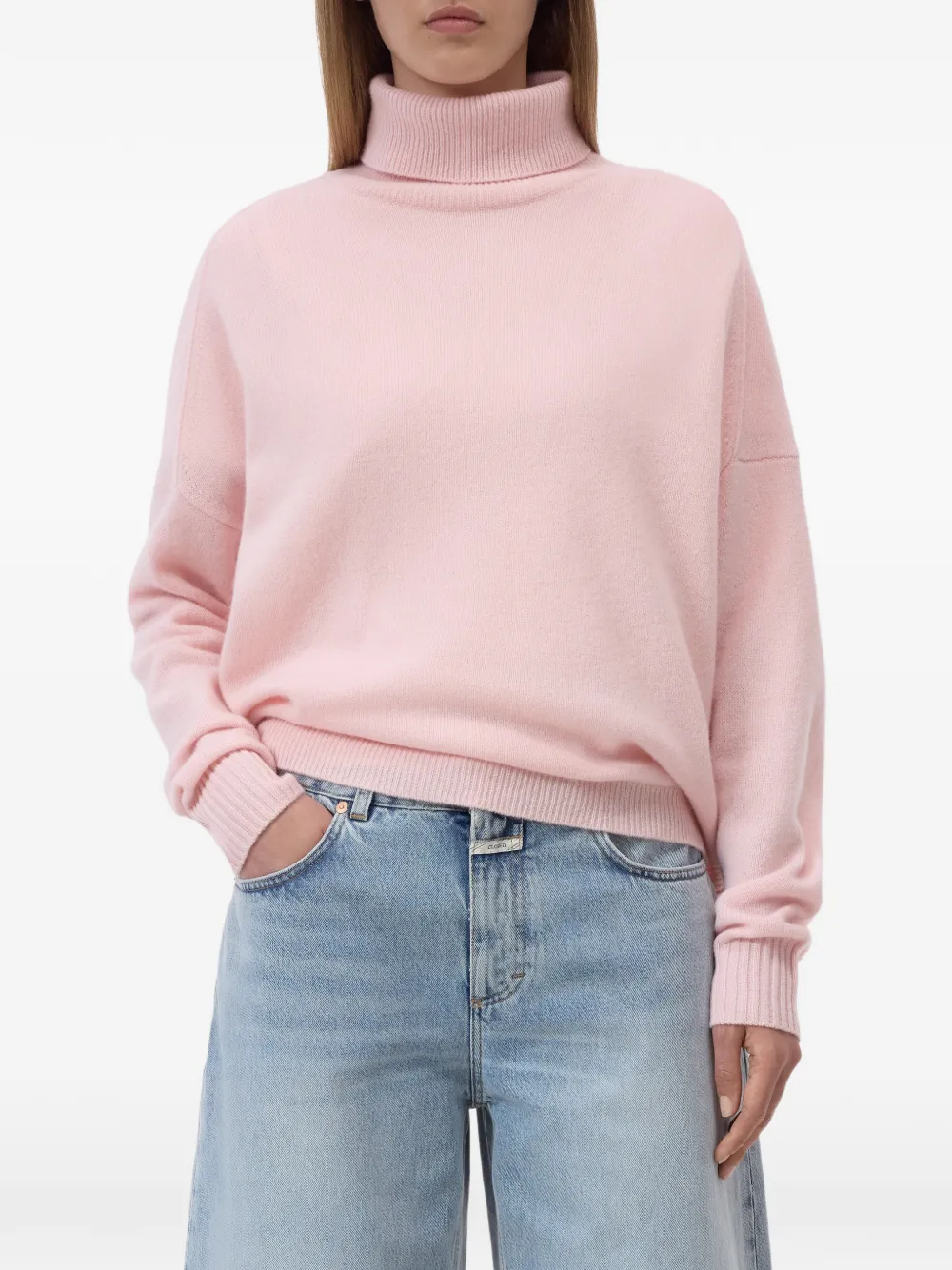 Closed Coltrui met lange mouwen Roze