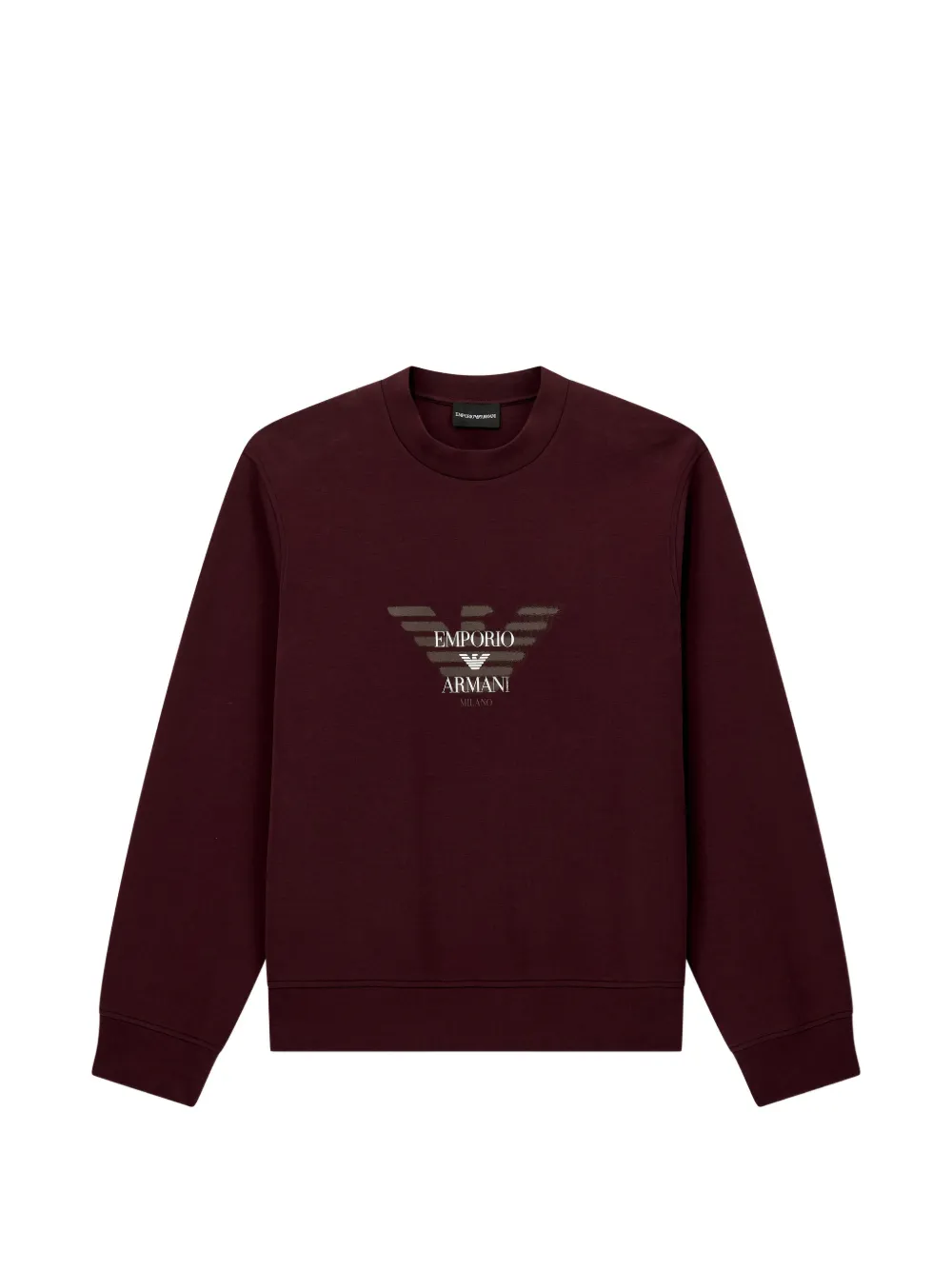 Emporio Armani Sweatshirt mit Logo-Print - Rot