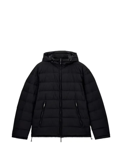 Emporio Armani chamarra capitonada negra