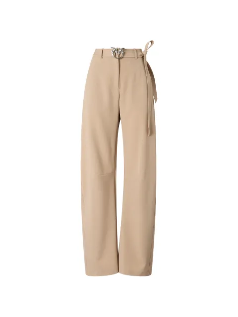 PINKO Love Birds buckle trousers