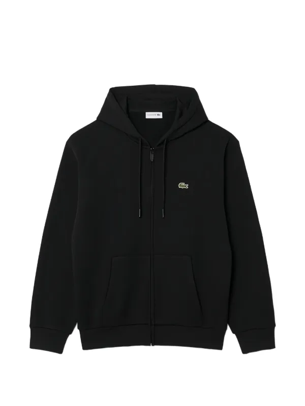 LACOSTE ブラック ダブルジップアップ パーカー 36928789_69200108_600.jpg