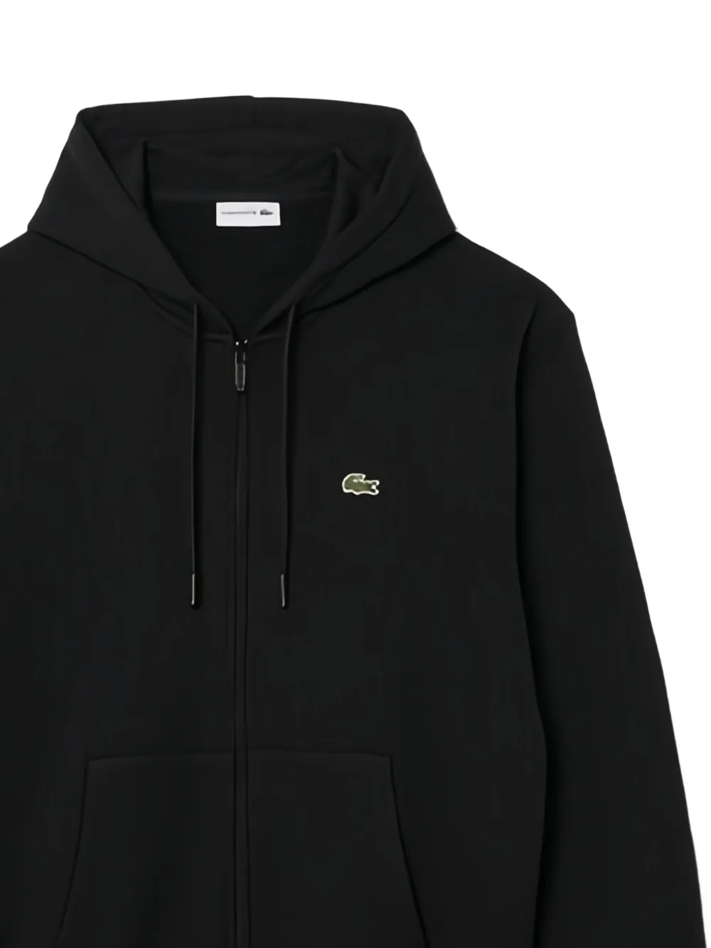 Lacoste Hoodie met rits Zwart