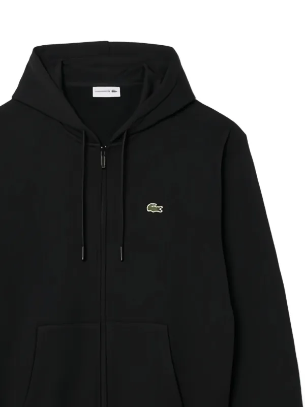 Lacoste Black zip-up Hoodie | Black | FARFETCH