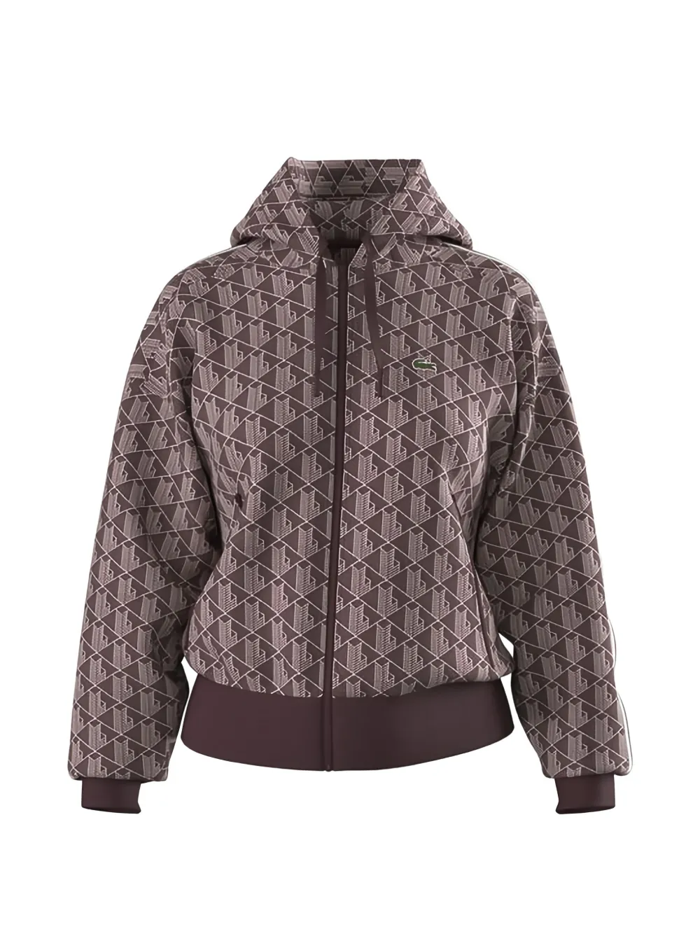 Lacoste Felpa con stampa monogramma - Viola