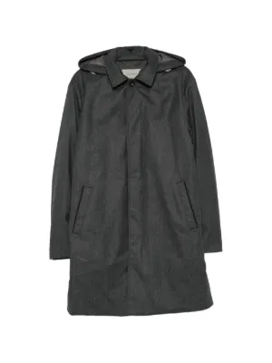 Homme Plissé Issey Miyake ファンネルネック コート | グレー