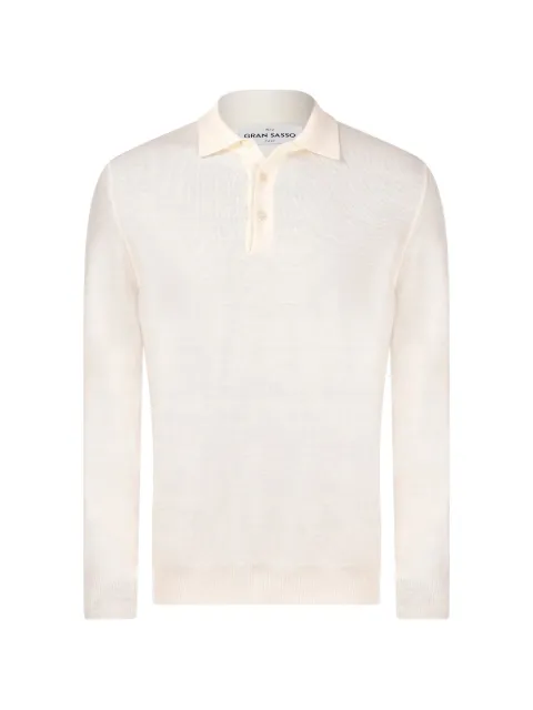 Gran Sasso playera tipo polo manga larga