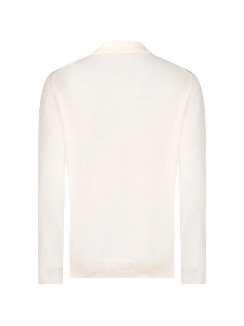 Gran Sasso Poloshirt met lange mouwen Wit