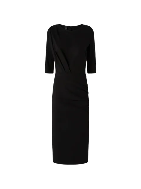 PINKO draped ruched-detail midi dress