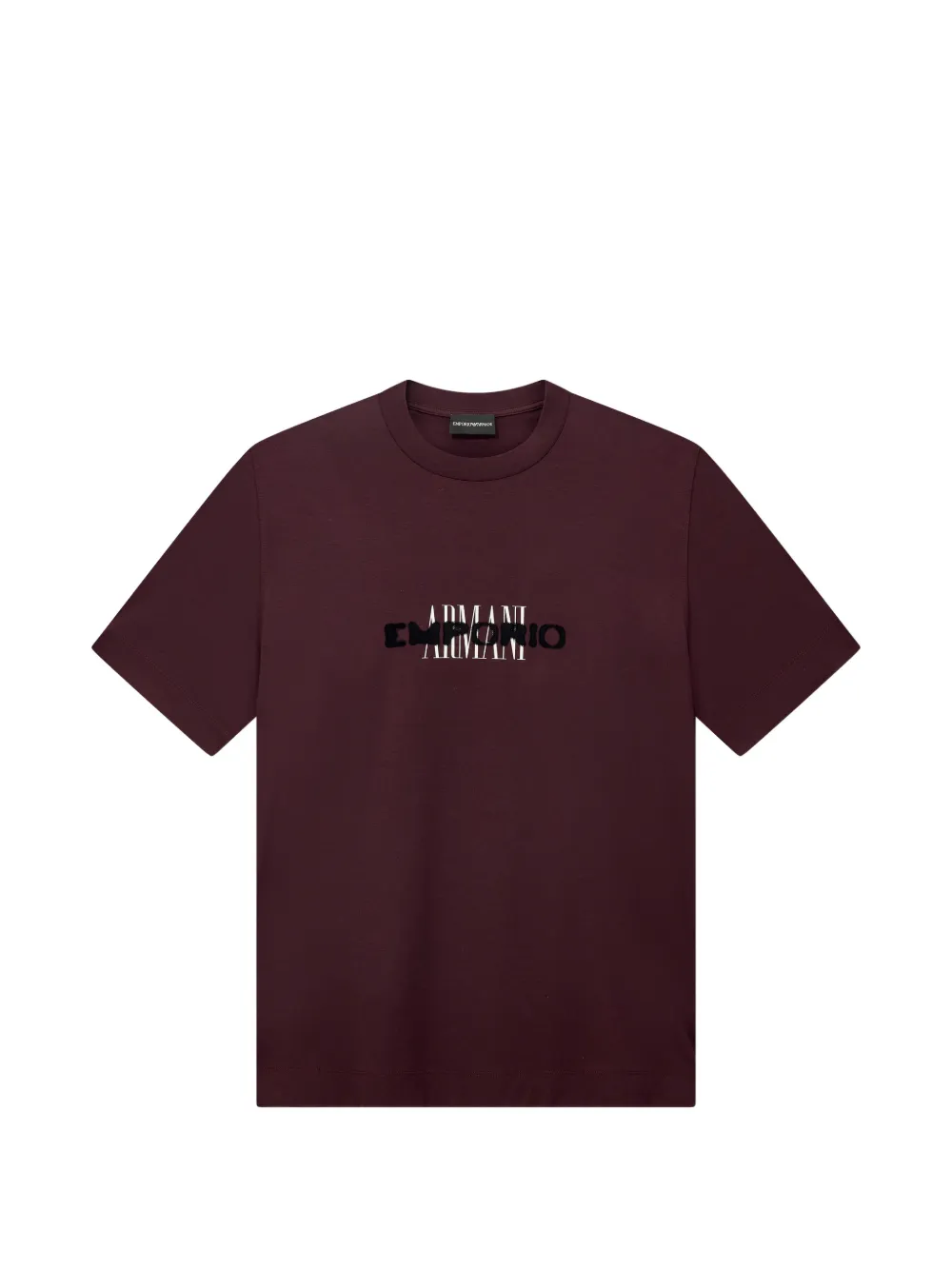 Emporio Armani T-shirt girocollo con logo - Rosso