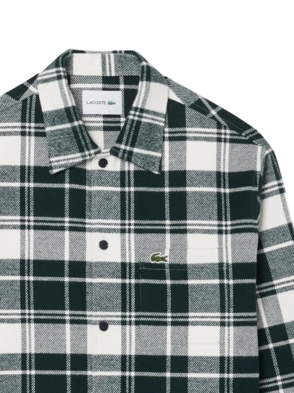Lacoste Geruit overhemd Groen