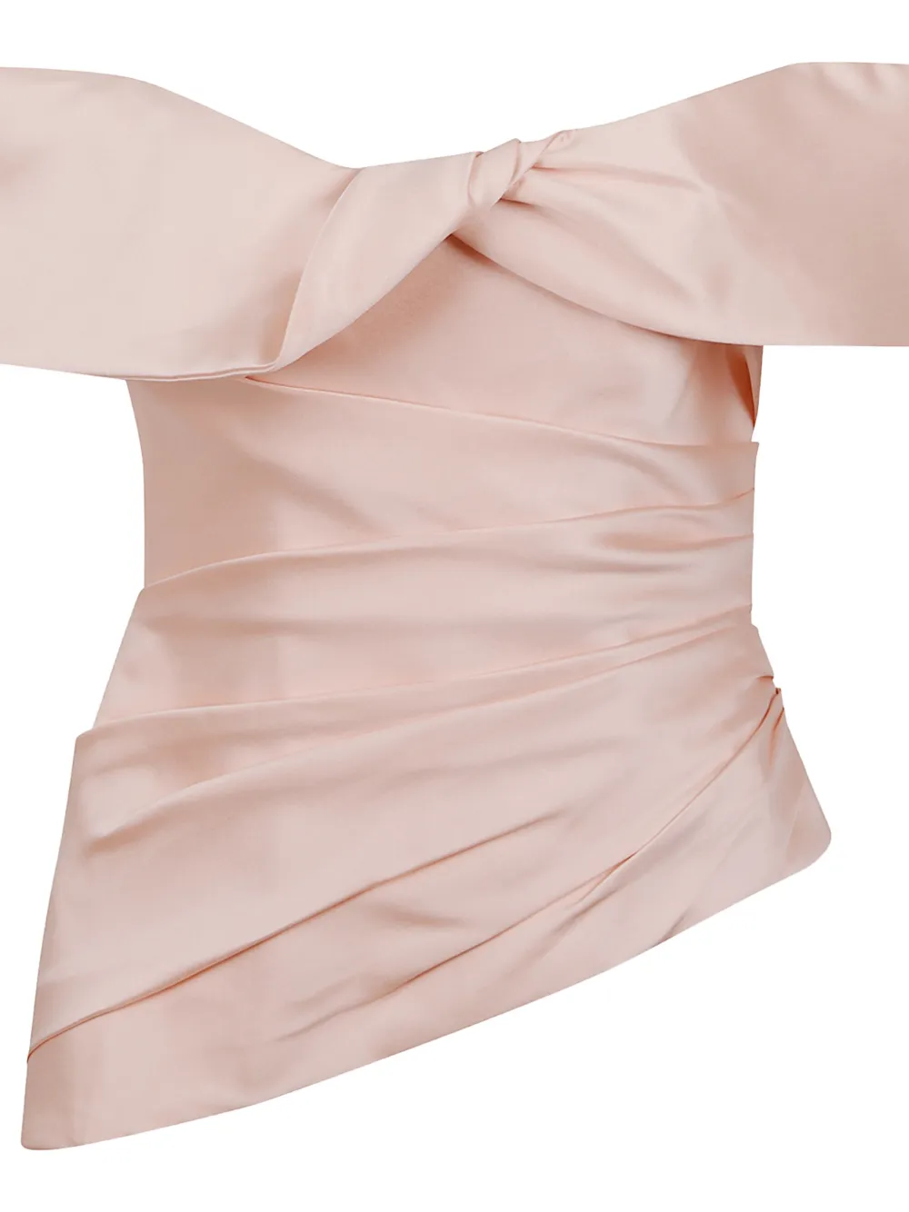 Costarellos Devina off-shoulder draped top Roze