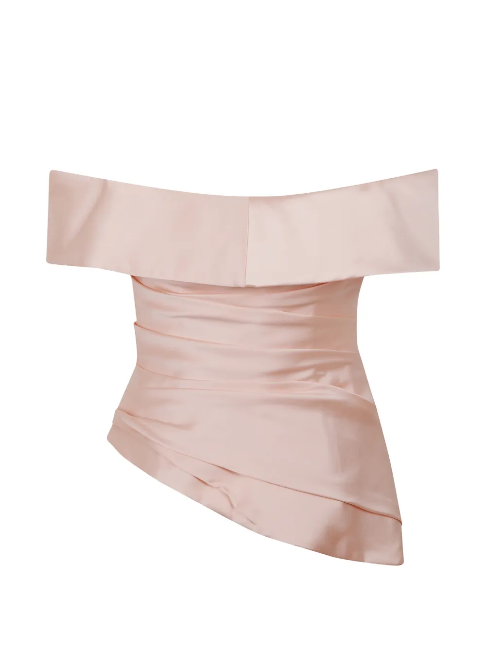 Costarellos Devina off-shoulder draped top Roze