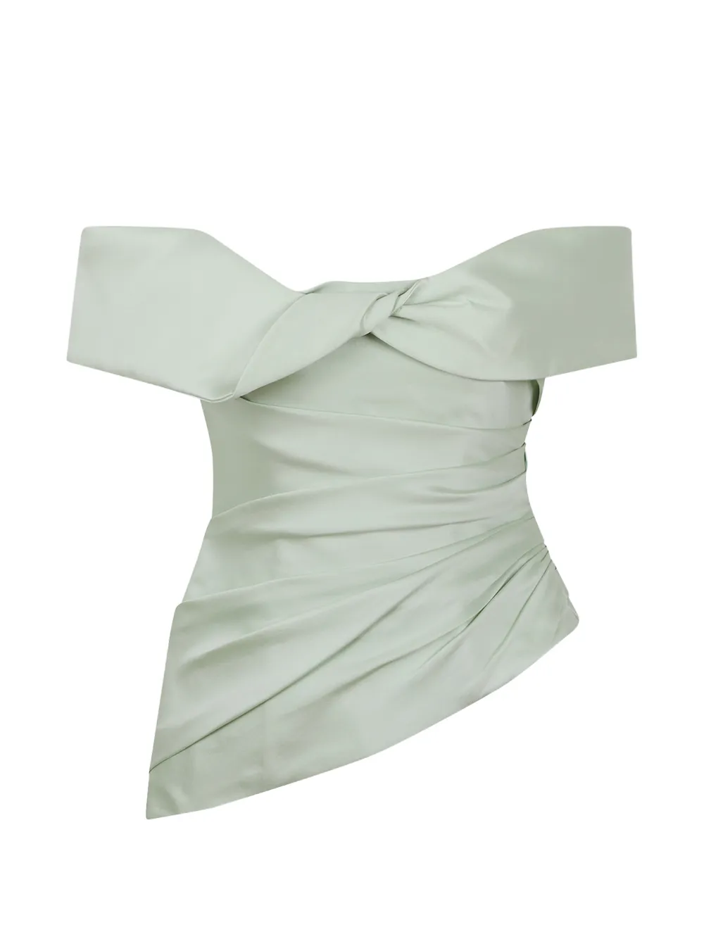 Costarellos Devina off-shoulder ruched top - Verde