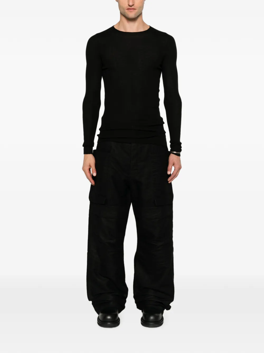 Rick Owens Stefan cargo broek met meerdere zakken Zwart