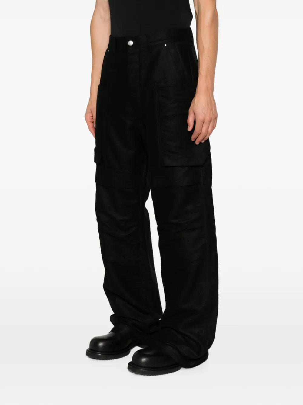 Rick Owens Stefan cargo broek met meerdere zakken Zwart