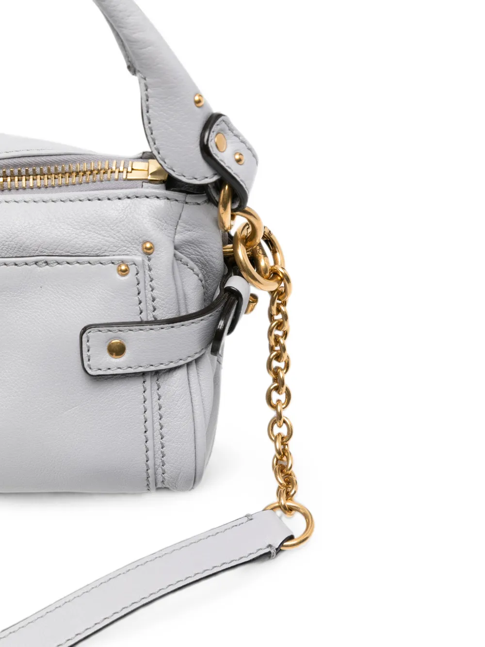 Chloé Kleine Paddington schoudertas met hangslot Grijs