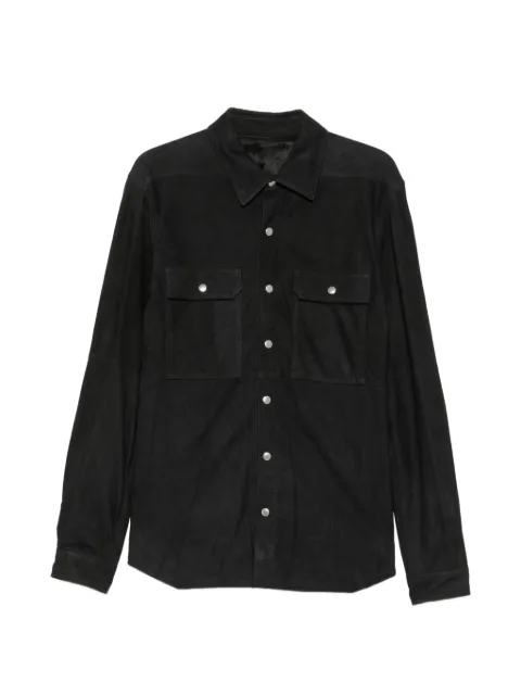Rick Owens suede press-stud jacket