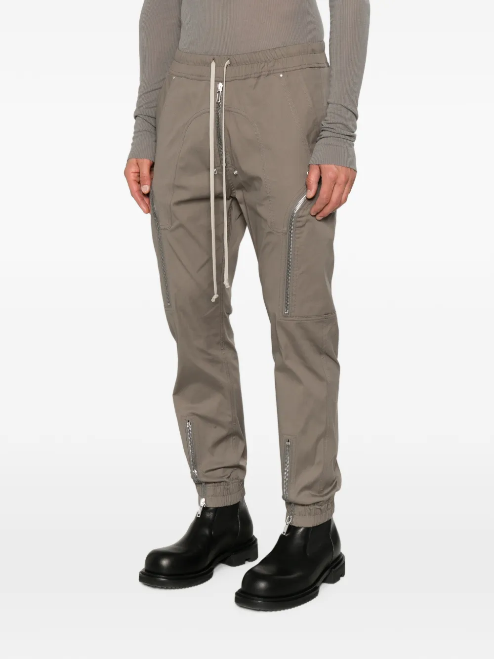 Rick Owens Heizer cargo broek met trekkoord Grijs