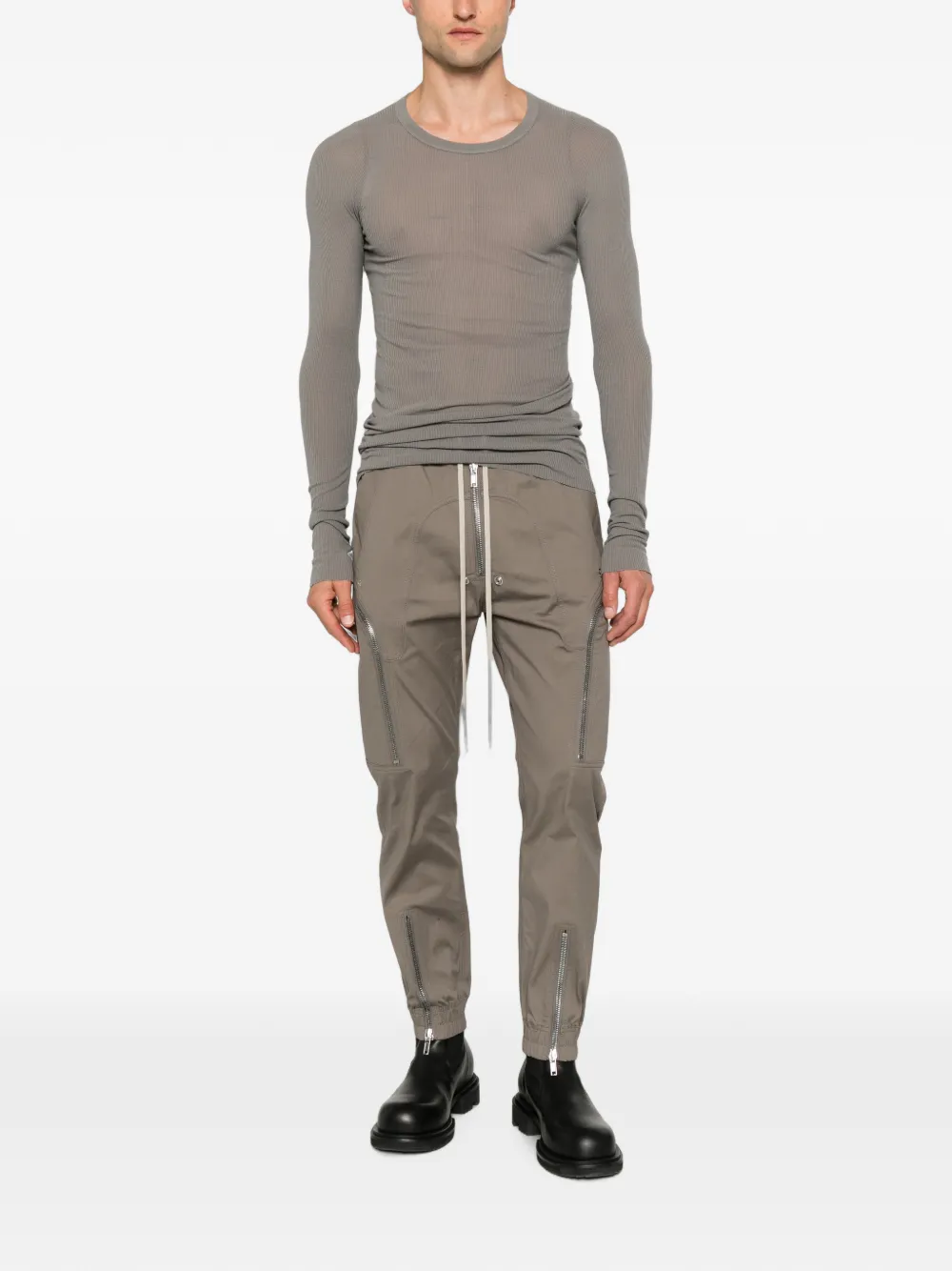 Rick Owens Heizer cargo broek met trekkoord Grijs