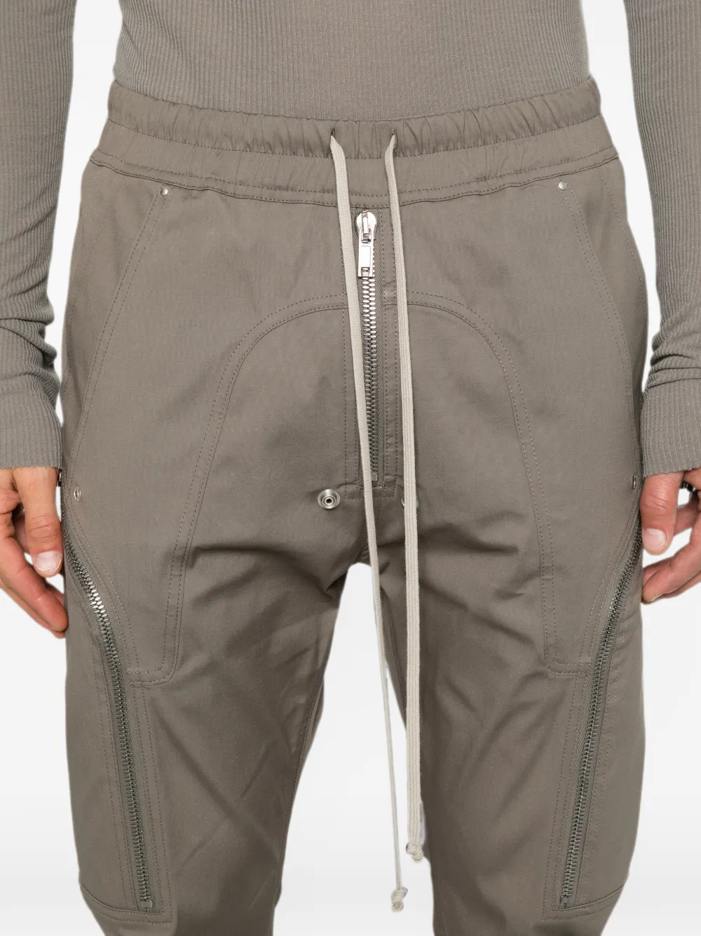 Rick Owens Heizer cargo broek met trekkoord Grijs