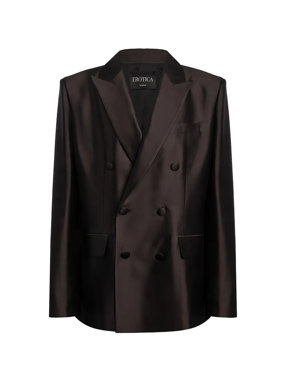DONDUP double-breasted peaked-lapel blazer - Nero