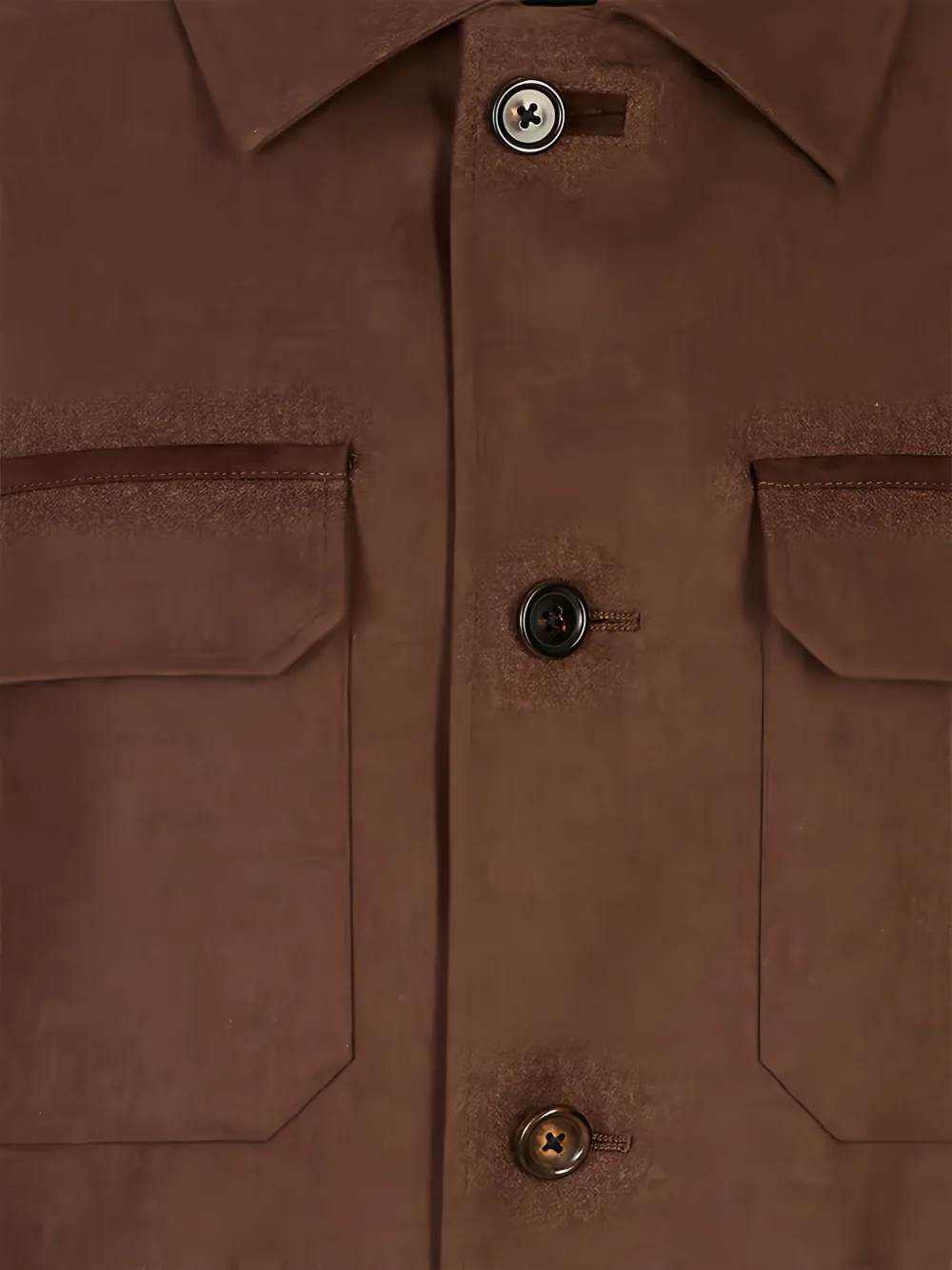 Corneliani Button-up jack met meerdere zakken Bruin