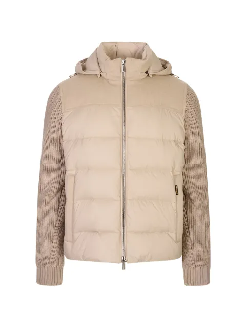 Moorer hooded padded jacket