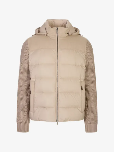 Moorer hooded padded jacket